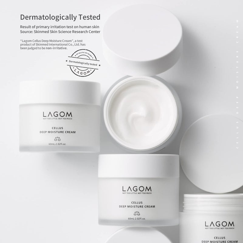 LAGOM Cellus Deep Moisture Cream Natural Moisturizer with Ceramide and D-Panthenol (B5) Smooth, Hydrating, Nourishing Protecting Cream 2.02 Fl Oz - Image 5